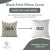 Not Yet Made - Made To Order Fabdivine Handmade Block Print, Kusum-Gry, Linen Blend Pillow Cover- 14x20 Inch For Sale - Image 5 of 5