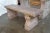 Stone Vintage Italian Granite Carved Stone Outdoor Picnic Dining Table & Benches 50" For Sale - Image 7 of 12