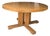 1970s Mid-Century Rainer Daumiller Inspired Solid Pine Round Pedestal Dining Table For Sale
