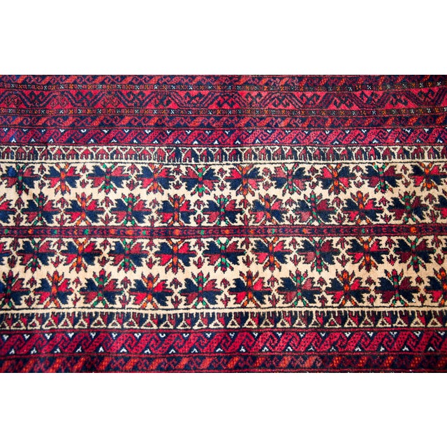 Vintage Persian Baluch Rug For Sale - Image 13 of 15