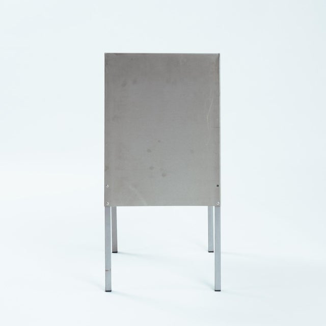 Postmodern Sculptural Dining Chairs in Aluminium and Steel Belgium 1980s/90s, Set of 5 For Sale - Image 6 of 18