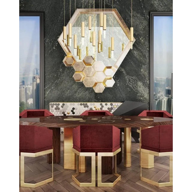 Metal Lightrain Ceiling Lamp by Royal Stranger For Sale - Image 7 of 9