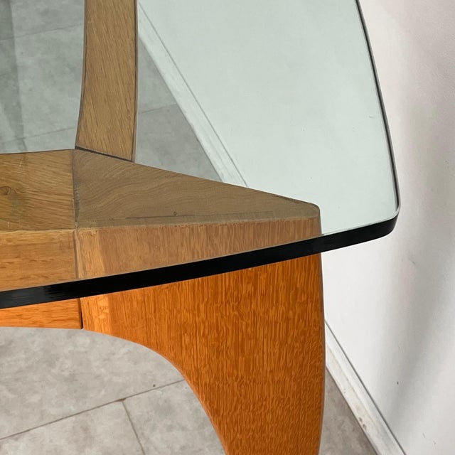 Large Wood and Glass Dining Table by Prospero Rasulo for Poltronova, 1990s For Sale - Image 11 of 12