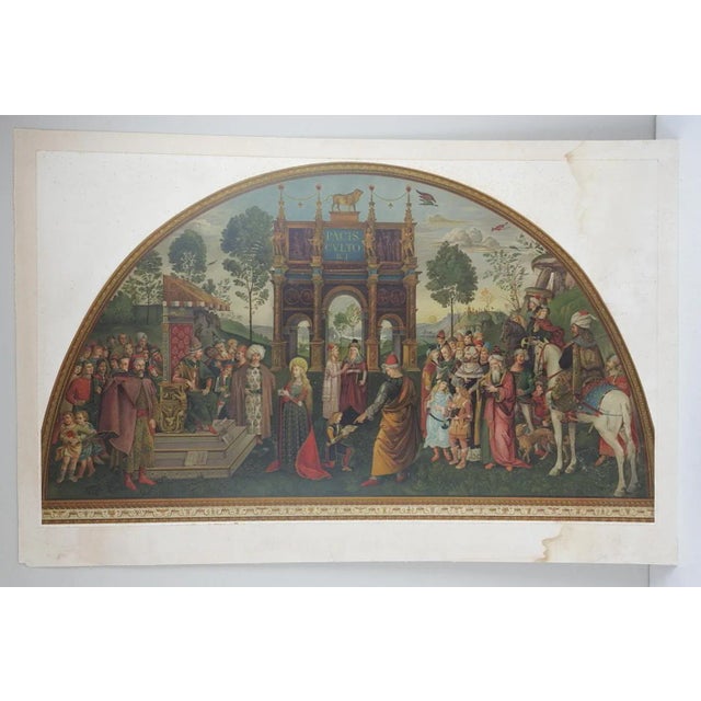 Late 19th Century Late 19th Century Arundel Society Chromolithograph of St. Catherine of Alexandria For Sale - Image 5 of 9