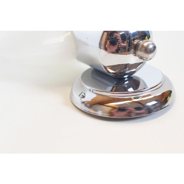 1970s Vintage Wall Lamp in Chrome and Murano Glass from Kaiser Leuchten, 1970s For Sale - Image 5 of 7