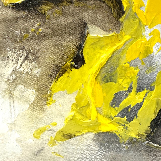 Textile Contemporary Abstract Expressionist Painting "Entre Tu Y Yo" by Carlos Tirado, Signed For Sale - Image 7 of 10