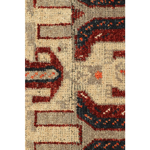 Contemporary Rug & Kilim’s Burano Rug in Beige With Human Pictorials and Floral Patterns For Sale - Image 3 of 8