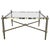 Mid 20th Century Spanish Two Tier Square Brass and Bronze Coffee Table For Sale - Image 15 of 18