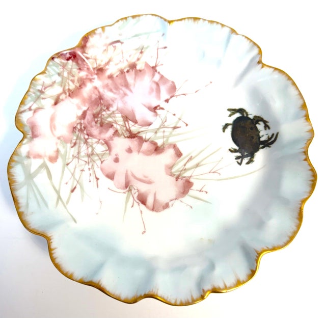 Traditional 1893 Haviland Limoges Aesthetic Movement Crab Plates - Set of 6 For Sale - Image 3 of 18