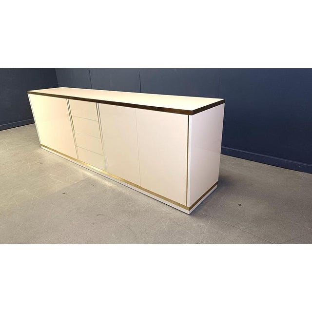 Metal Vintage Lacquered Sideboard, 1980s For Sale - Image 7 of 11