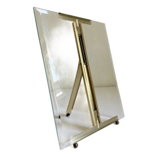 8x10 French Style Brass Easel Picture Frame, Late 20th C For Sale