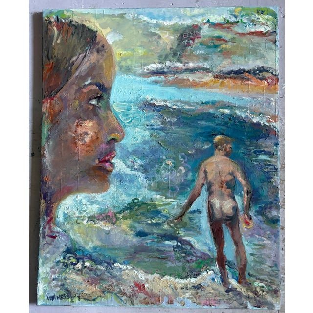 Figurative “Goodbye to Love”, Original Oil Paintings, by Van Ness For Sale - Image 3 of 9