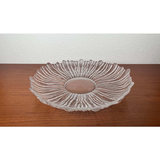 Mid-Century Modern German Glass Bowl with Floral Design, 1960s For Sale - Image 13 of 13