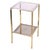 1970s Vintage Brass Bedside Table with Glass Shelves, Italy, 1970s For Sale - Image 5 of 5