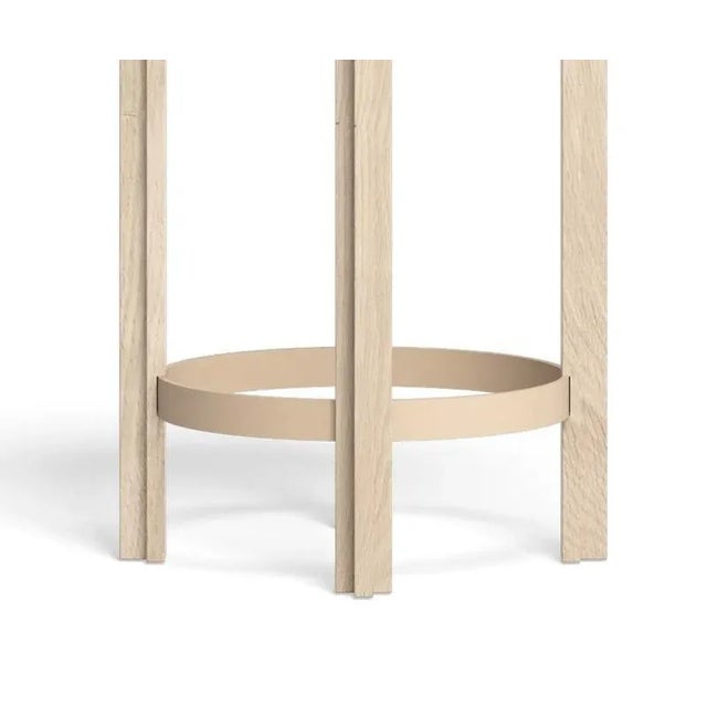 Contemporary White Stained Oak Principal Counter Stool by Bodil Kjaer for Karakter For Sale - Image 3 of 6