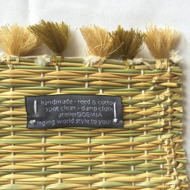 Lola Placemat With Tassel, Set of 2 Joshua Tree For Sale - Image 4 of 5