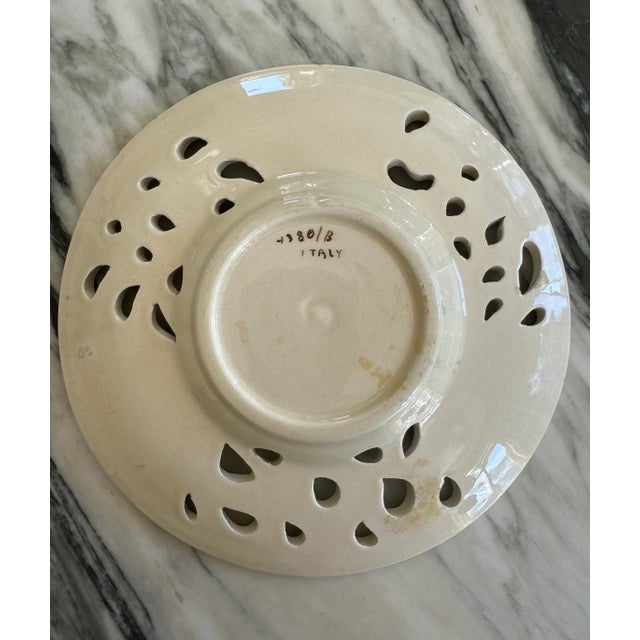 LastCHANCE!Italian Reticulated Fig Motif Plate For Sale - Image 4 of 7