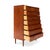 Vintage Danish Mid-Century Seven-Drawer Teak Tallboy Dresser 1960s For Sale - Image 4 of 8