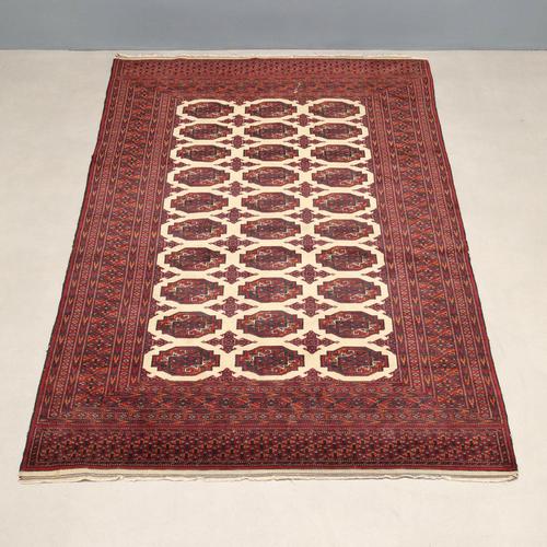 Middle Eastern Bukhara Rug For Sale - Image 3 of 9