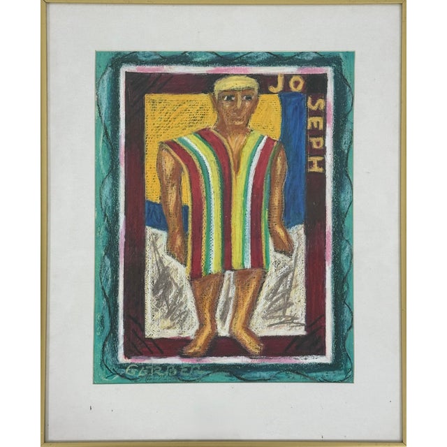 Portrait of Joseph by Jack Gerber (c. 1960) Period/Style: Mid-20th Century; Expressionist Figurative Work Medium &...