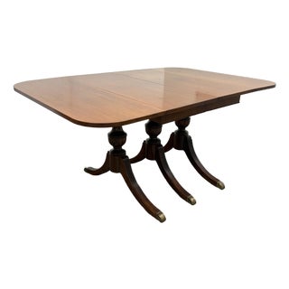 Duncan Phyfe Style Drop Leaf Dining Table, Vintage For Sale