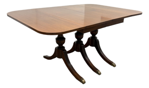 Duncan Phyfe Style Drop Leaf Dining Table, Vintage