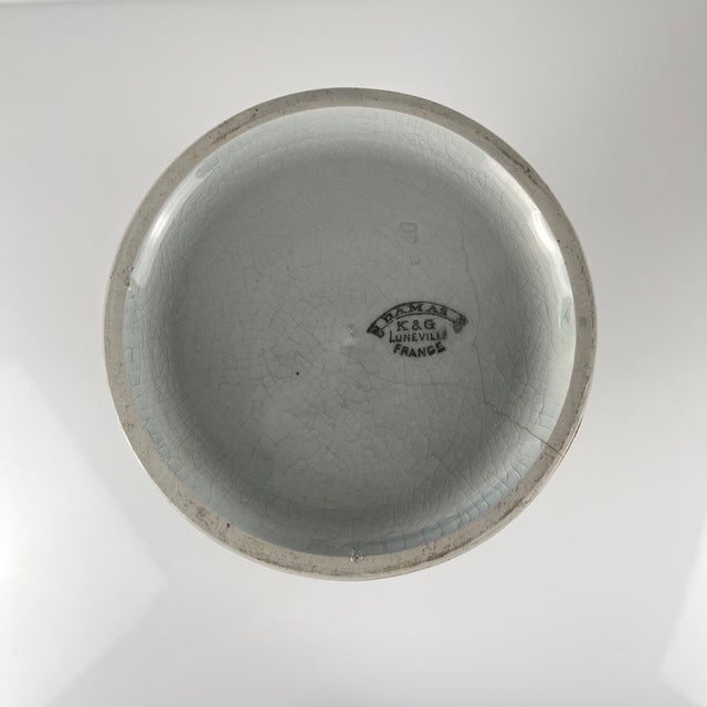 Large Damascus Roll Vase from KG Lunéville, 1890s For Sale - Image 6 of 11