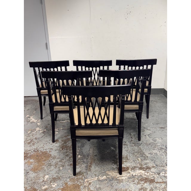 2010s Rose Tarlow Pope Dining Armchairs, Set of Six For Sale - Image 5 of 12