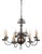 Antique Bronze 8-Arm Chandelier For Sale
