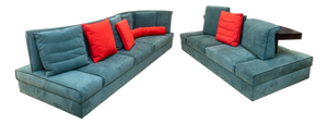 Pair of Mauro Lipparini for Saporiti Italia Avedon Sofas 1980s Post Modern