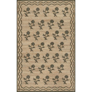 Erin Gates by Momeni Orchard Green Mughal Hand Woven Rug 8'X10' For Sale