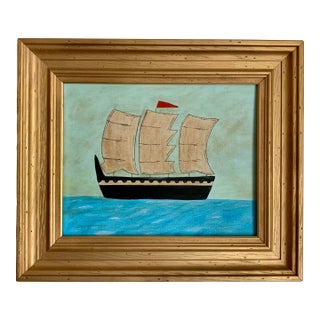 Contemporary Impressionist Style Seascape Painting on Canvas, Framed For Sale