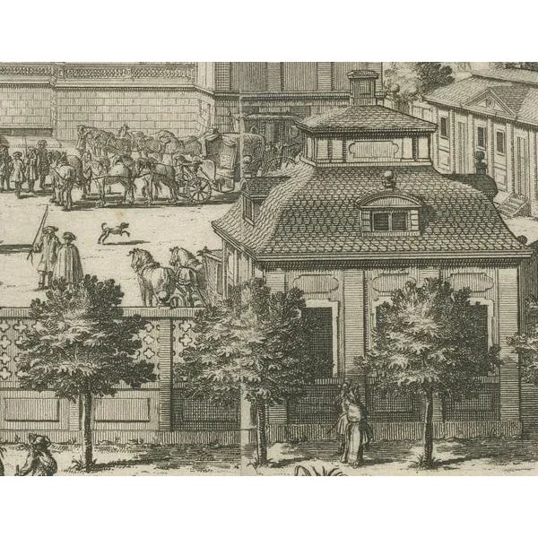 The Eastern View of Siqvo Palace in Swiddes, 1696, Paper For Sale - Image 4 of 8