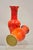 Vintage Red Lava Drip Glazed Mid Century Modern Ceramic Pottery Vessel Vase Pair For Sale - Image 10 of 11