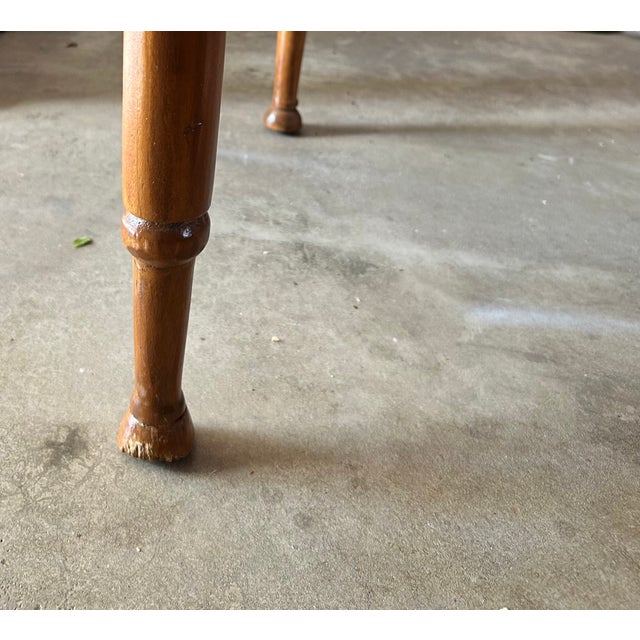 19th-Century American Country Sheraton Primitive Drop-Leaf Table For Sale - Image 11 of 11