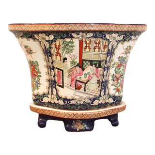 Vintage Footed Flower Planter For Sale