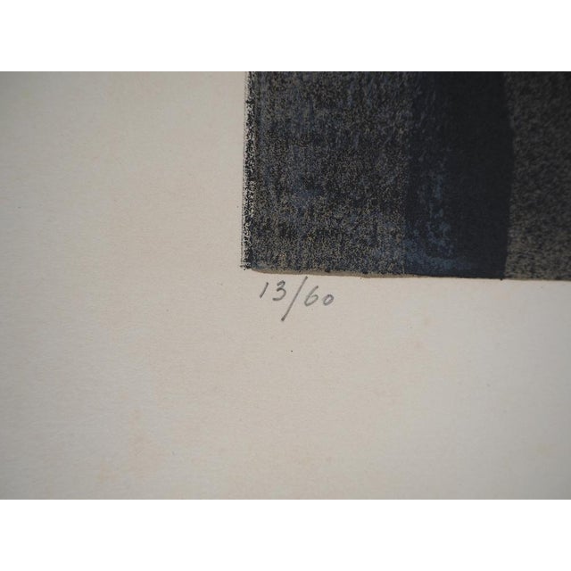 André Minaux, Portrait of a Woman in Black, Lithograph For Sale - Image 4 of 8