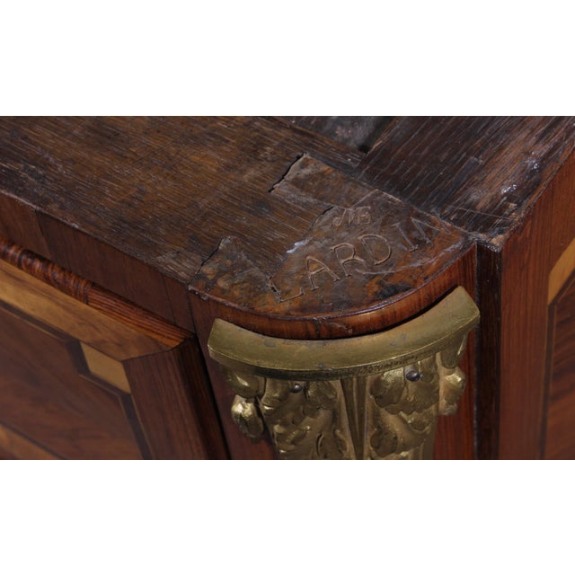 Superb commode stamped twice by André-Antoine Lardin (1724-1790, received as a master in 1750), and bearing the guild...