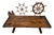 Antique Wooden Ship's Hatch Cover Coffee Table For Sale