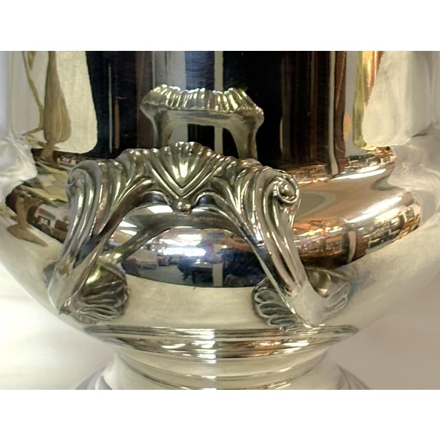 Vintage Silverplate Trophy Cup Shape Champagne Bucket For Sale - Image 14 of 17