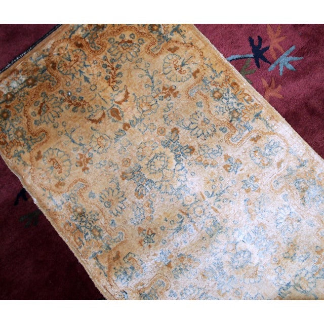 1920s 1920s, Handmade Antique Persian Kerman Rug 2.10' X 5.3' For Sale - Image 5 of 9
