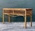 Hollywood Regency Vintage Italian Loop Rattan Console Table For Sale - Image 3 of 12