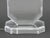 Transparent Modern Acrylic and Chrome Octagonal Table Lamp For Sale - Image 8 of 9