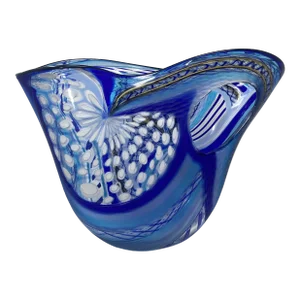 One-Of-A-Kind Murano Glass Vase "Carnevale" by Schiavon