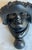 Mediterranean Grecian Face Cast Iron Door Knocker For Sale - Image 3 of 9