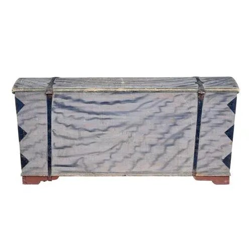 Mid 19th Century Swedish Hand Painted Dome Top Chest For Sale - Image 10 of 12