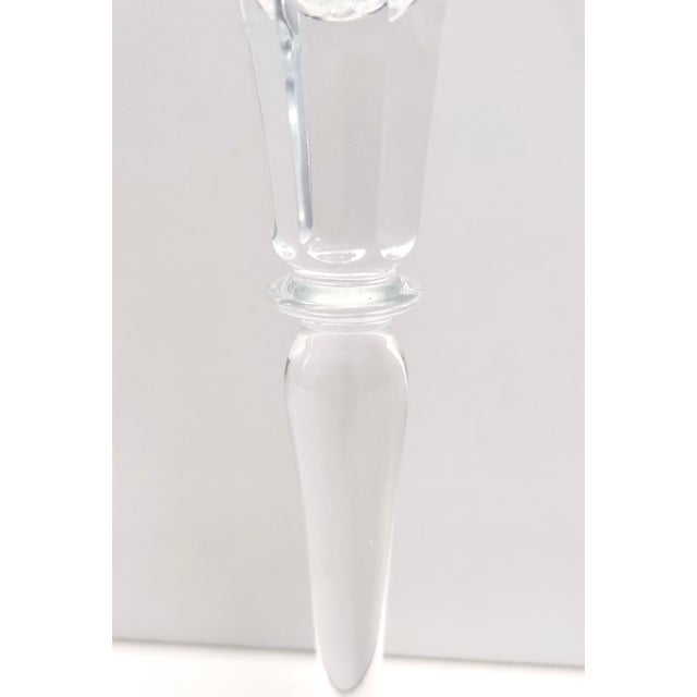 1940s Vintage Transparent Crystal Flutes from Baccarat, 1930s, Set of 2 For Sale - Image 5 of 10