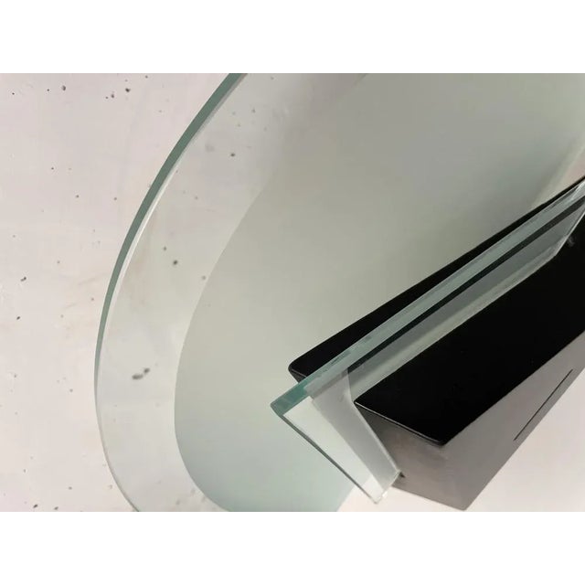 Postmodern Geometric Lamp in Glass and Metal, 1980 For Sale - Image 6 of 8