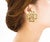 Contemporary 1990s Chanel Vintage Gold Plated CC Rope Cross Large Clip on Earrings, A Pair For Sale - Image 3 of 6