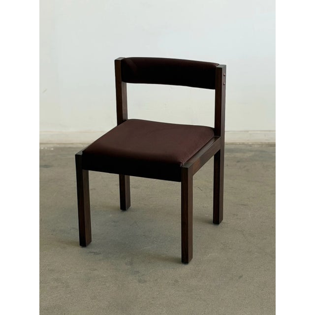 Made to Order Minimal Walnut Dining Chairs For Sale In Los Angeles - Image 6 of 16